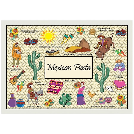 Mexican Fiesta Placemat,Recycled,PK1000